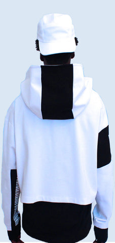 Hr Cropped in Arctic White (White/Black)