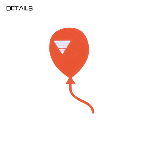 < Sent with Balloons > T in White/Tangerine
