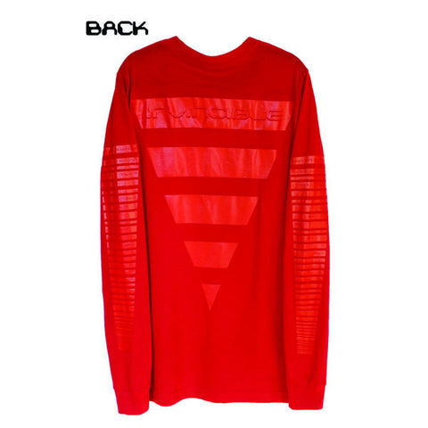 Blood on Tha Sleeves L/S T (Red)